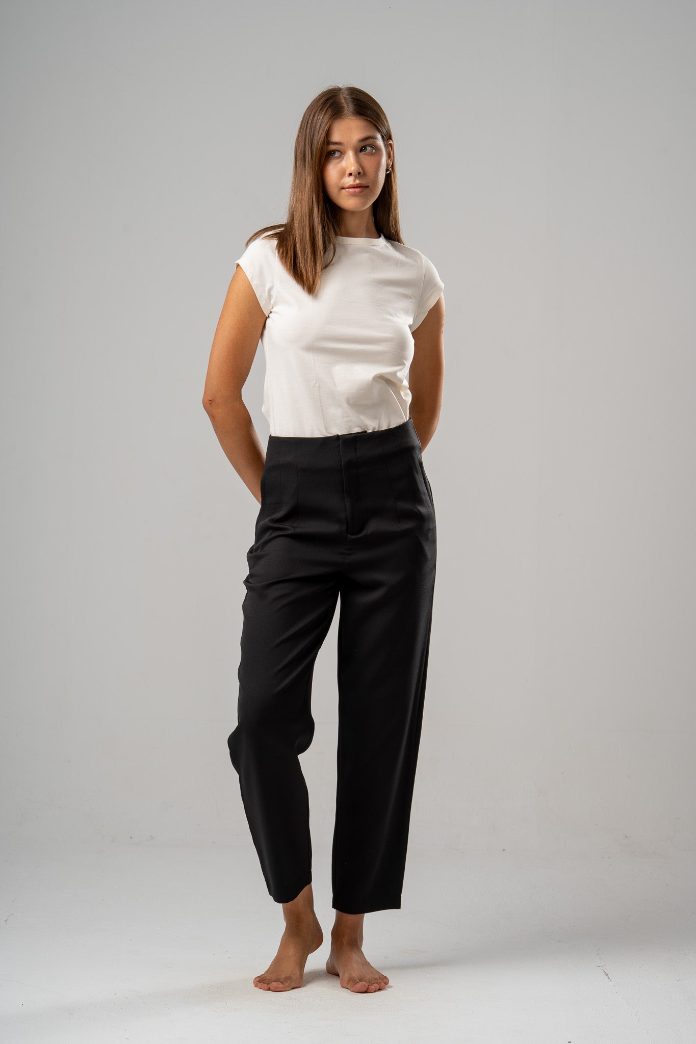 Carrot-Leg Pants